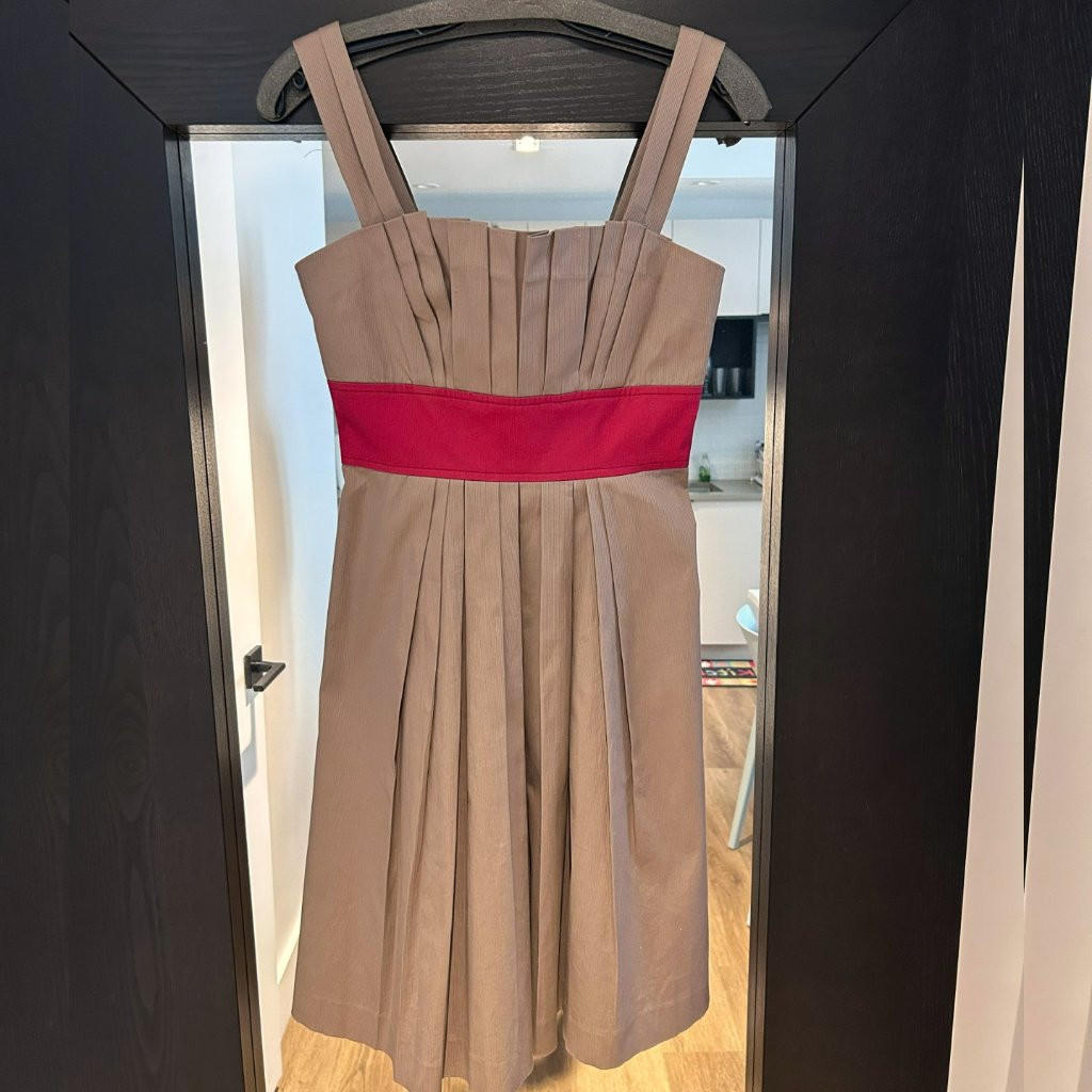 Vera Wang Lavender Label Aline Pleat Dress